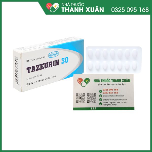 Tazeurin 30 điều trị các giai đoạn của bệnh trầm cảm
